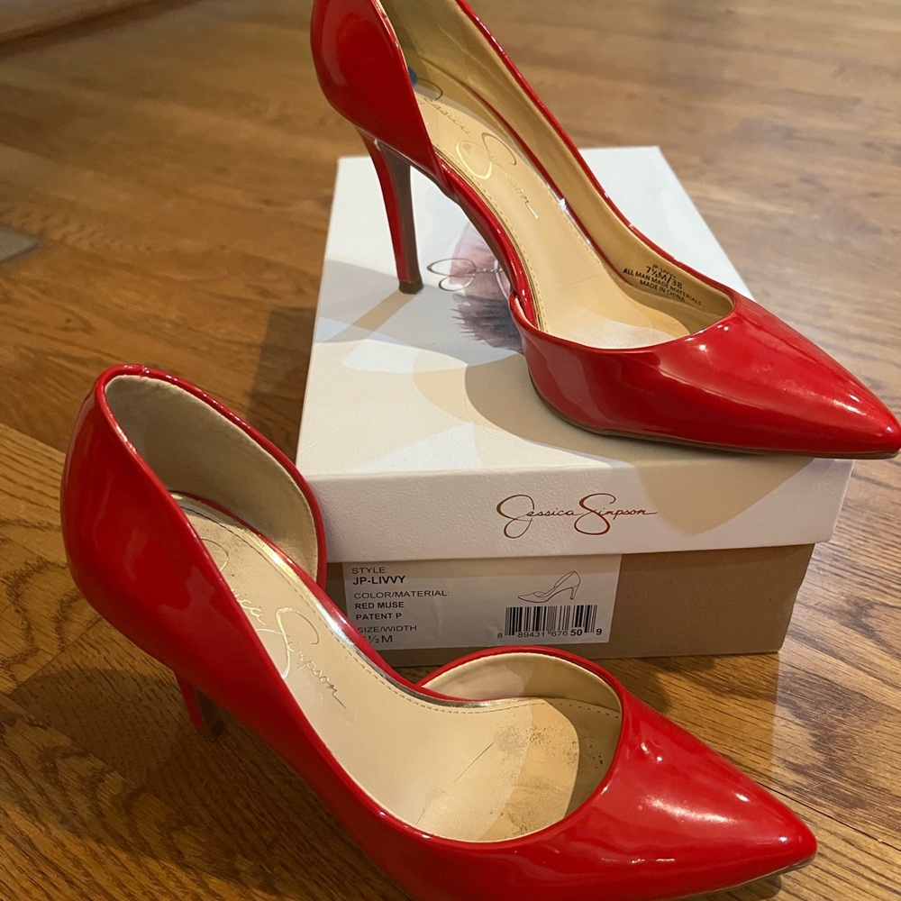 Red Patton leather heels